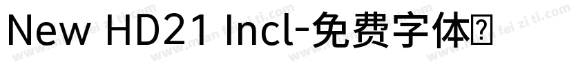 New HD21 Incl字体转换